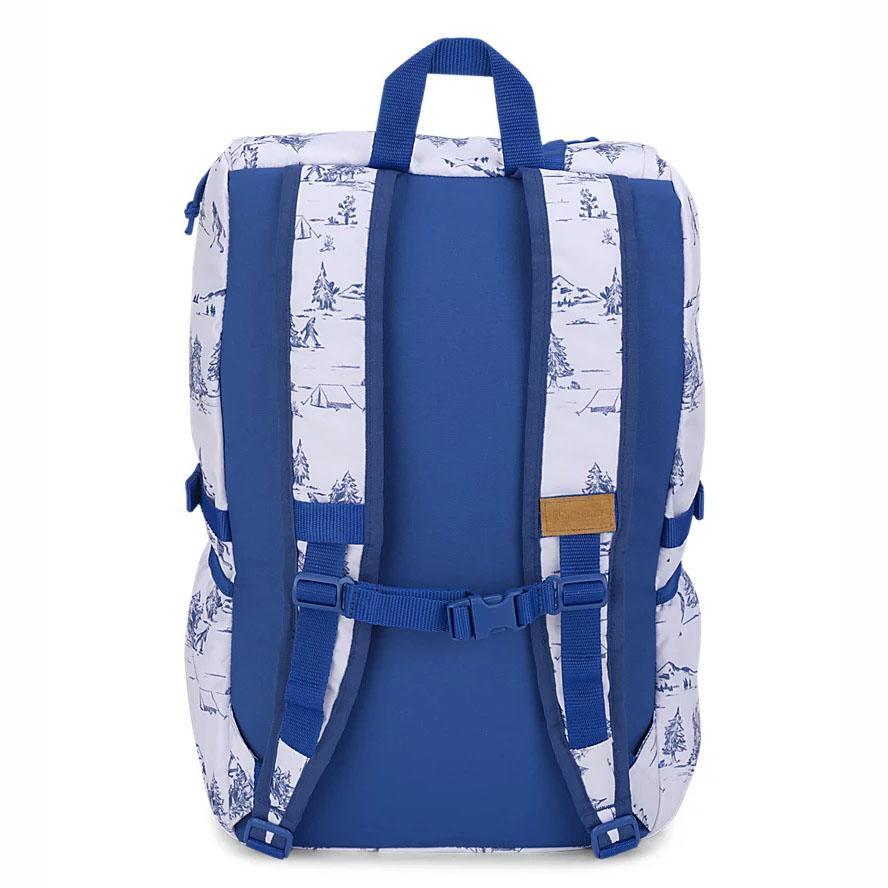 Sac A Dos Voyage JanSport Hatchet Blanche Bleu | BIS-35394388